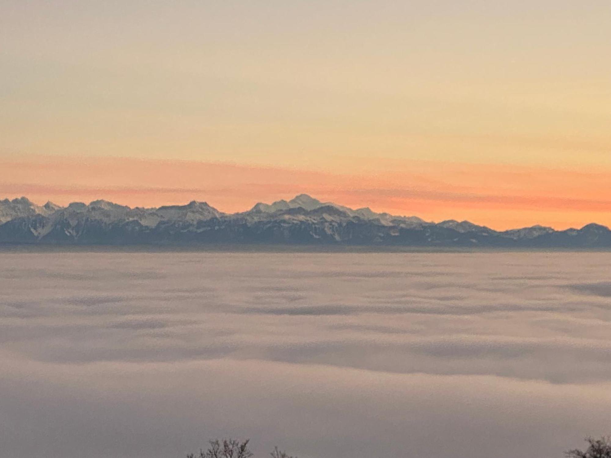 Tevenon Vue Panoramique Alpes-Lac Grandevent Exteriör bild